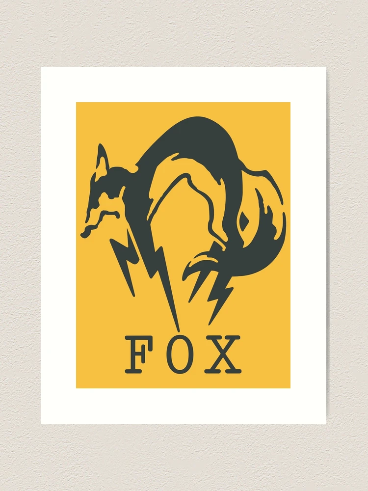 Metal Gear Solid - FOX (Black + Text)