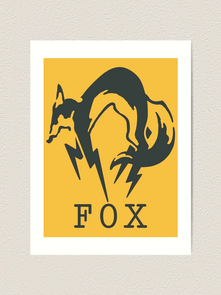 Metal Gear Solid - FOX (Black + Text)