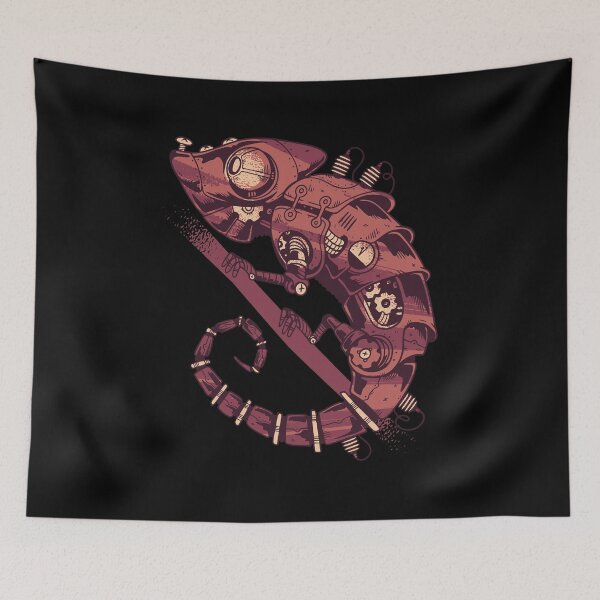 Artikelvorschau, STEAMPUNK Chamäleon T-SHIRT DESIGN entworfen und verkauft von Timcito.