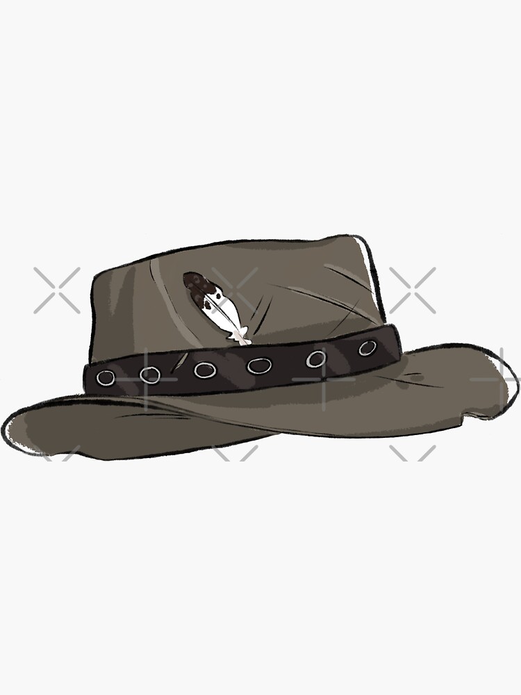 Imagen 3 de 3, Pegatina con la obra Sombrero de John Marston, diseñada y vendida por Vadu.