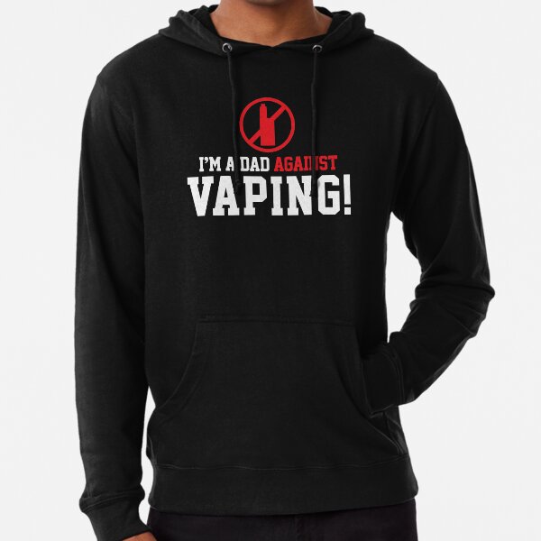 Anti-Vaping Dad Lightweight Hoodie