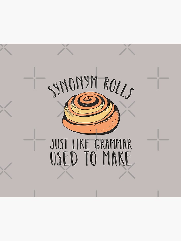 "Synonym rolls funny grammar lover pun " Throw Blanket for Sale by