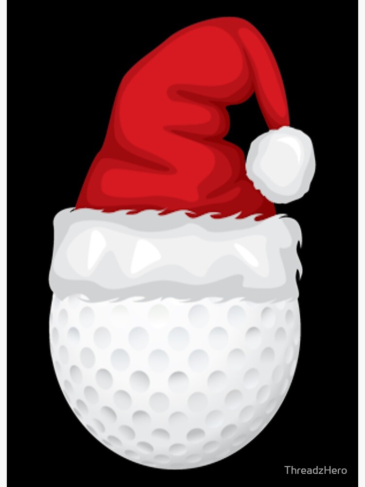 Golf Merry Christmas with Santa Claus to golfer Golf Balls