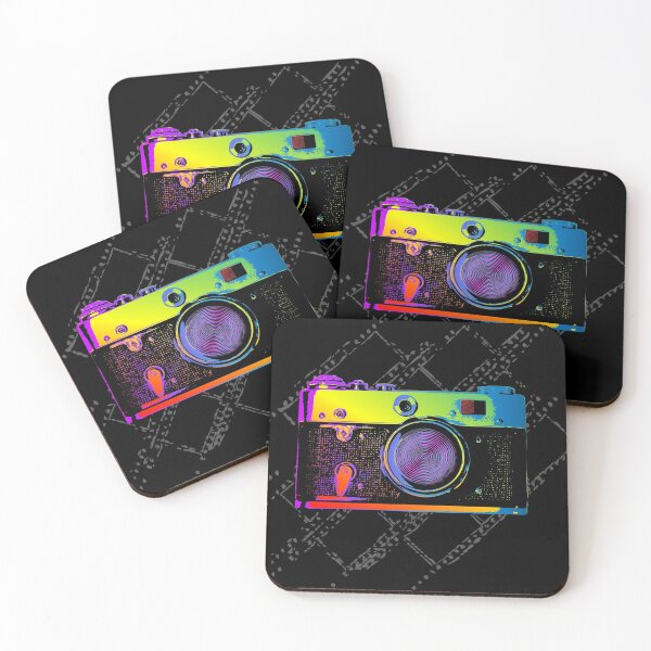 Item preview, Vintage Rangefinder Film Camera Pop Art Style designed and sold by Chilli-Design.