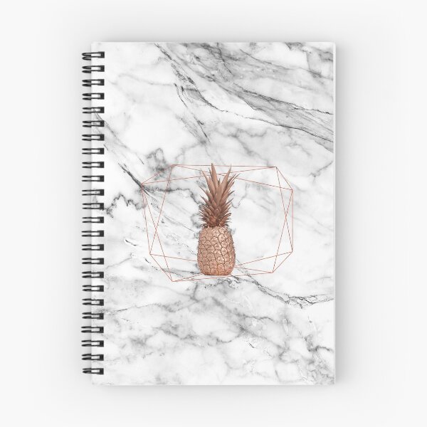 Item preview, Metal Copper Pineapple in Frame on Gray Faux Marble designed and sold by MysticMarble.