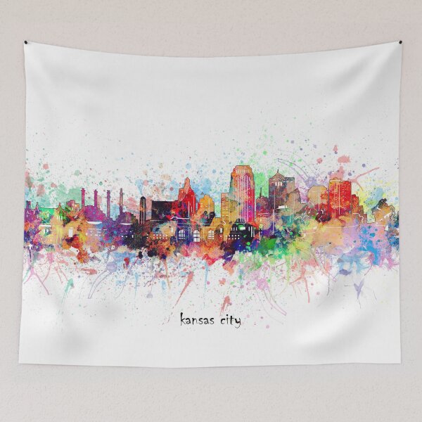 Item preview, kansas city skyline designed and sold by BekimART.