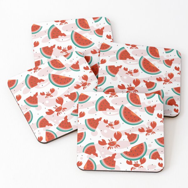 Item preview, Crab Watermelon Ocean Sea Summer August Seeds Cute Design Pattern designed and sold by Draculaura2009.