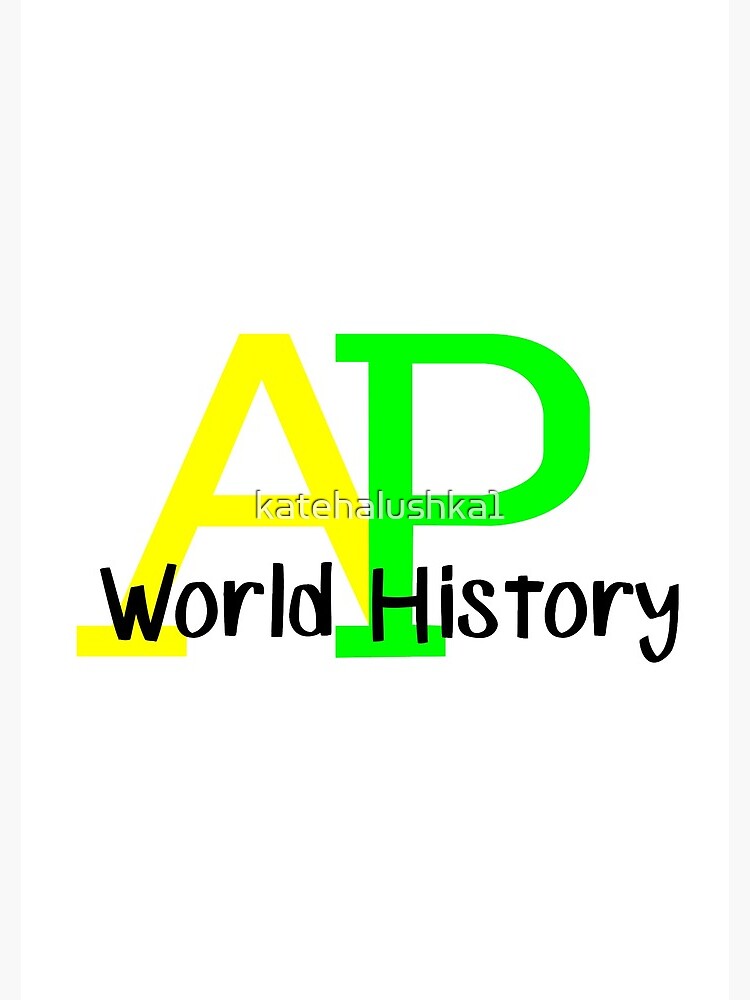 "AP World History" Spiral Notebook by katehalushka1 Redbubble