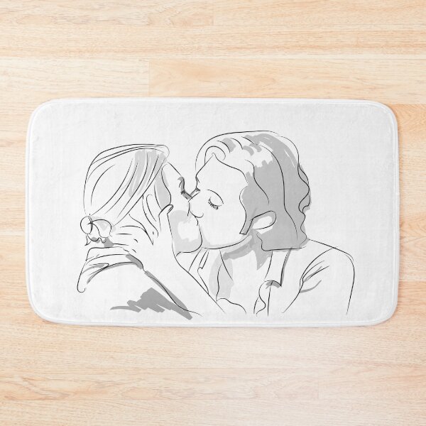 Item preview, Queliot Kiss (Black and White) designed and sold by BunnyMomMtl.