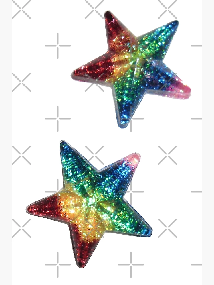 Rainbow glitter stars Poster for Sale by Melanie Jeyakkumar