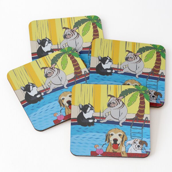 Item preview, playing in the pool with friends designed and sold by Mirjam Griffioen.