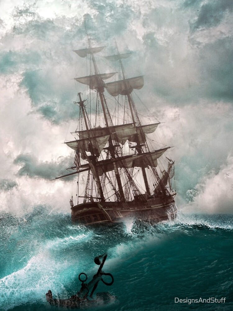Thumbnail 4 of 4, iPhone Case, Sailing Ship designed and sold by DesignsAndStuff.
