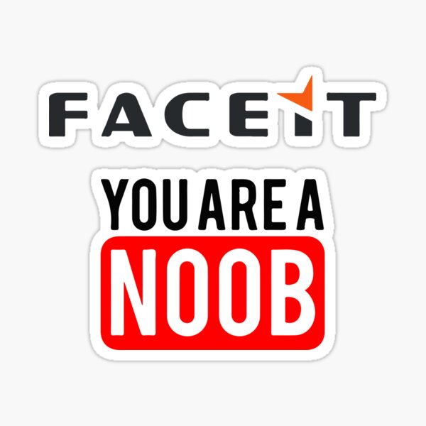 You Noob Stickers Redbubble - noob girl nsfw roblox hack roblox builders club