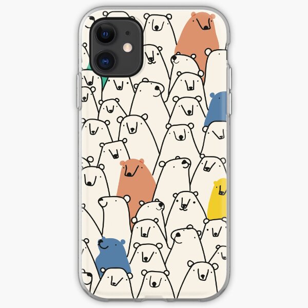 Bears pattern iPhone Soft Case