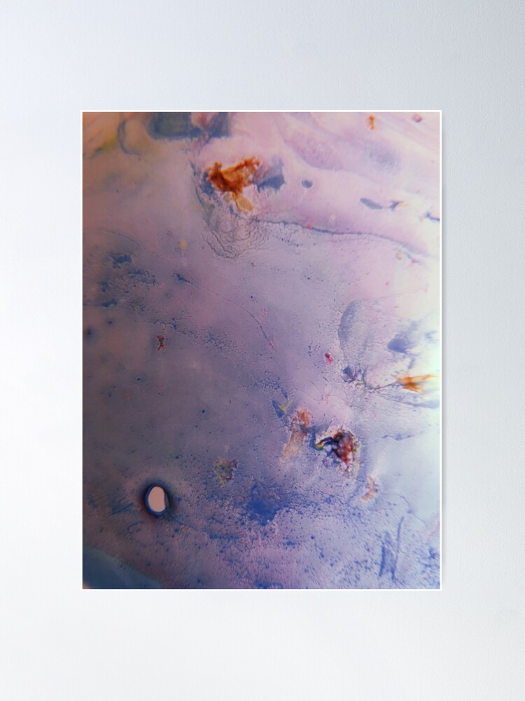 Alternate view of Blue Abstract Marble Pattern Poster