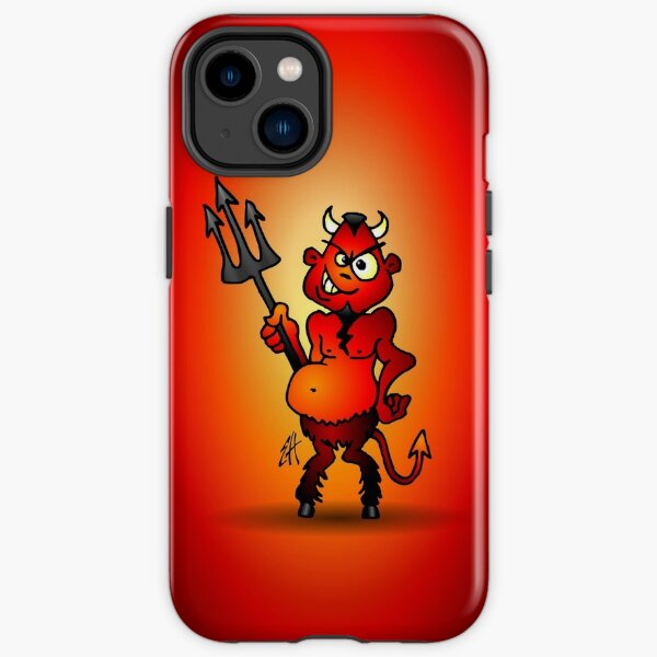 Fat red devil iPhone Tough Case