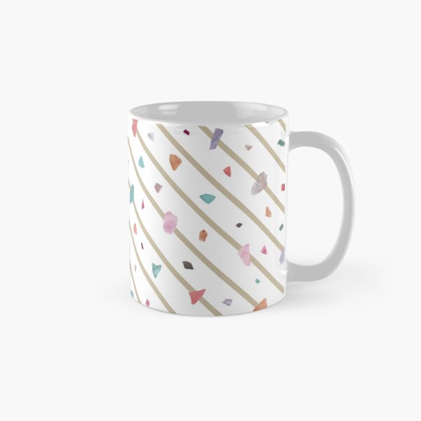 Item preview, Striped Colorful Terrazzo White  designed and sold by Stonelight.