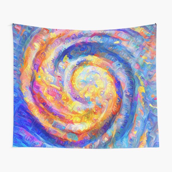 Abstract segmentation of phoenix Tapestry
