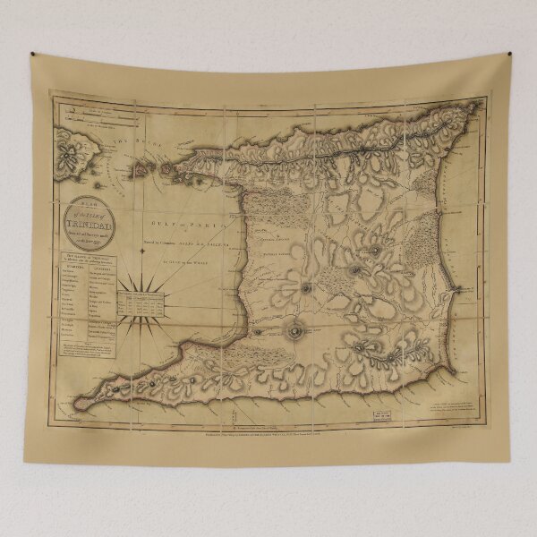 Item preview, Map of the Isle of Trinidad (1797) designed and sold by allhistory.