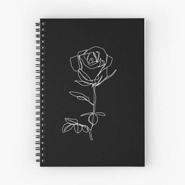 Item preview, Minimalistic Black and White Rose designed and sold by brabikate.