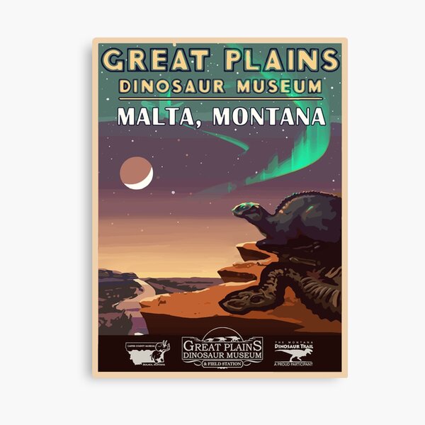 Great Plains Dinosaur Museum Canvas Print