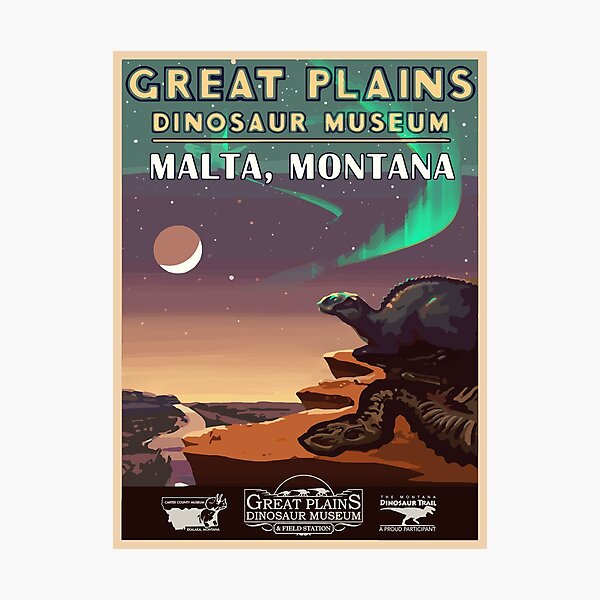 Great Plains Dinosaur Museum Photographic Print