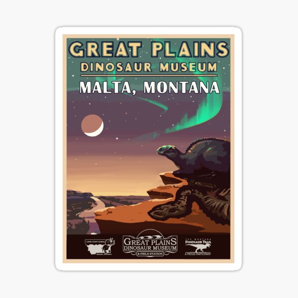 Great Plains Dinosaur Museum Sticker