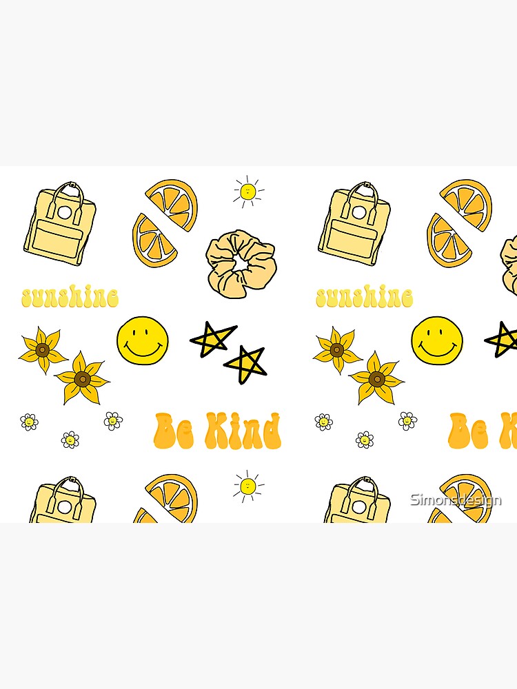 VSCO Girl Yellow Sticker Packet by Simonsdesign