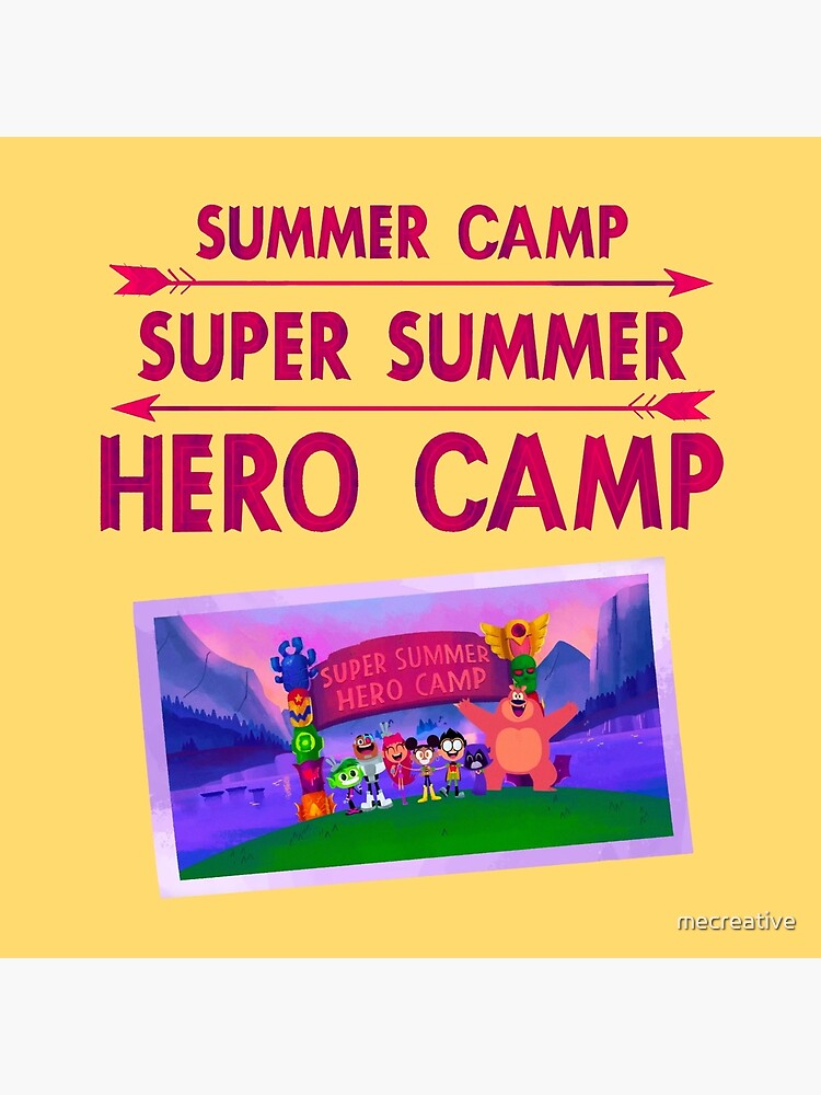 "Super Summer Hero Camp" Poster for Sale by mecreative Redbubble