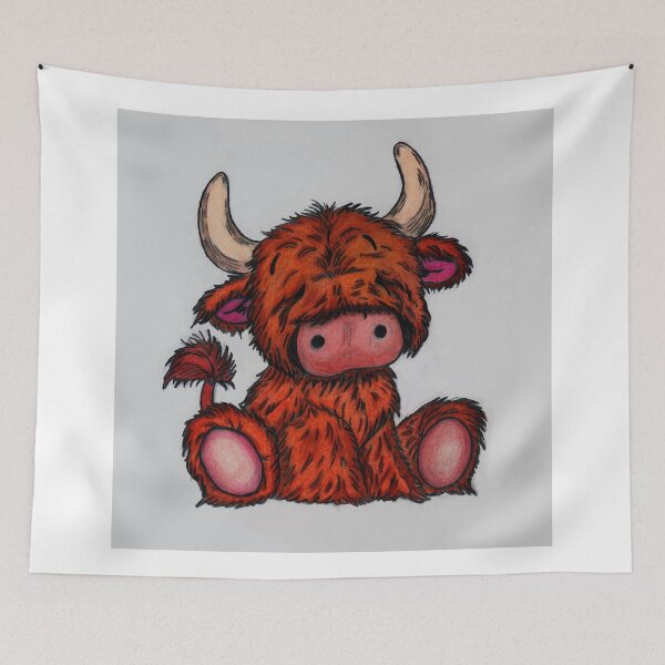 Item preview, Cuddly Highland Cattle designed and sold by poisondesign.