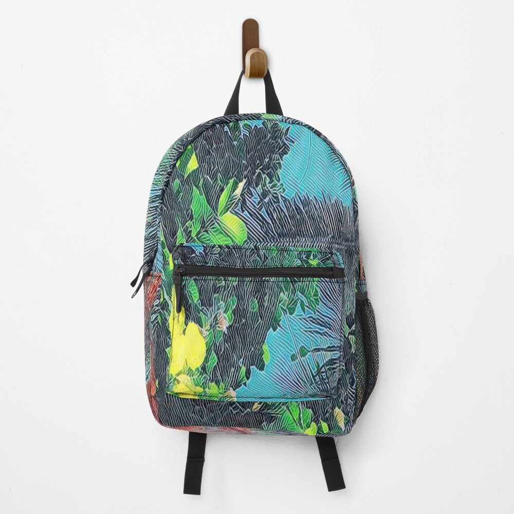 Tropical Palm Tree on a backpack