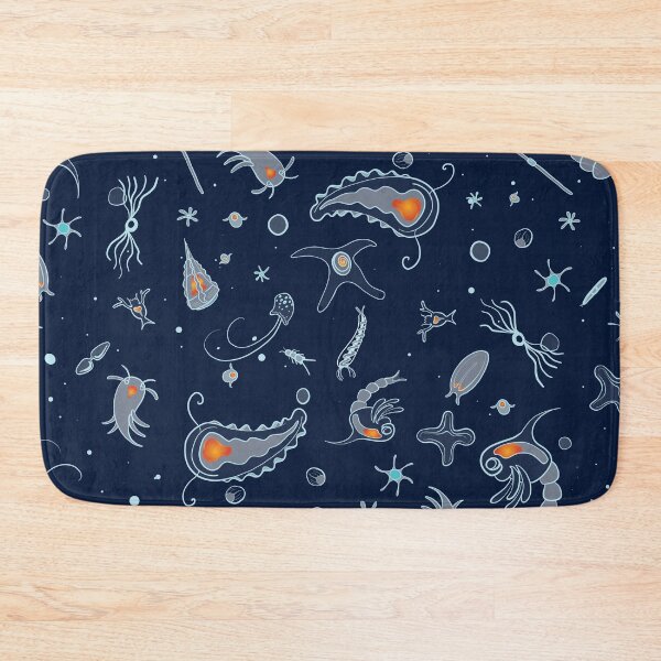 Item preview, Blue Deep Sea Plankton Pattern  designed and sold by Inklingsofgrace.