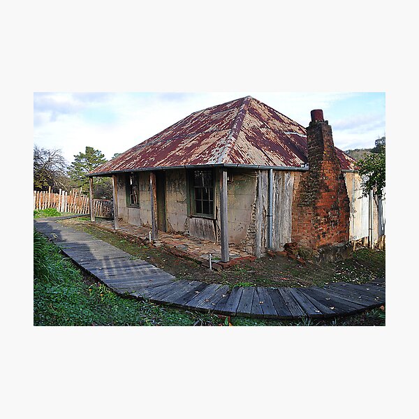 Beyer's Cottage - Hill End NSW Australia Photographic Print