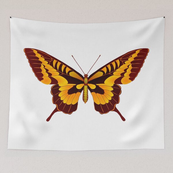 Item preview, Yellow and brown butterfly designed and sold by Elonium.