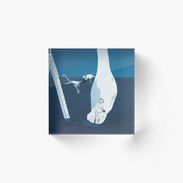 Flamingo 1 DEEP BLUE SEA Acrylic Block