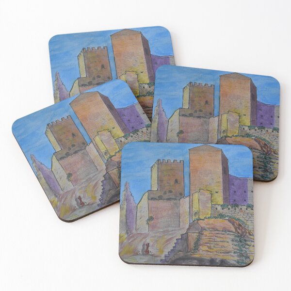 Item preview, Watercolor Sketch - Castello di Lombardia, Enna, Sicily designed and sold by Igor Pozdnyakov.