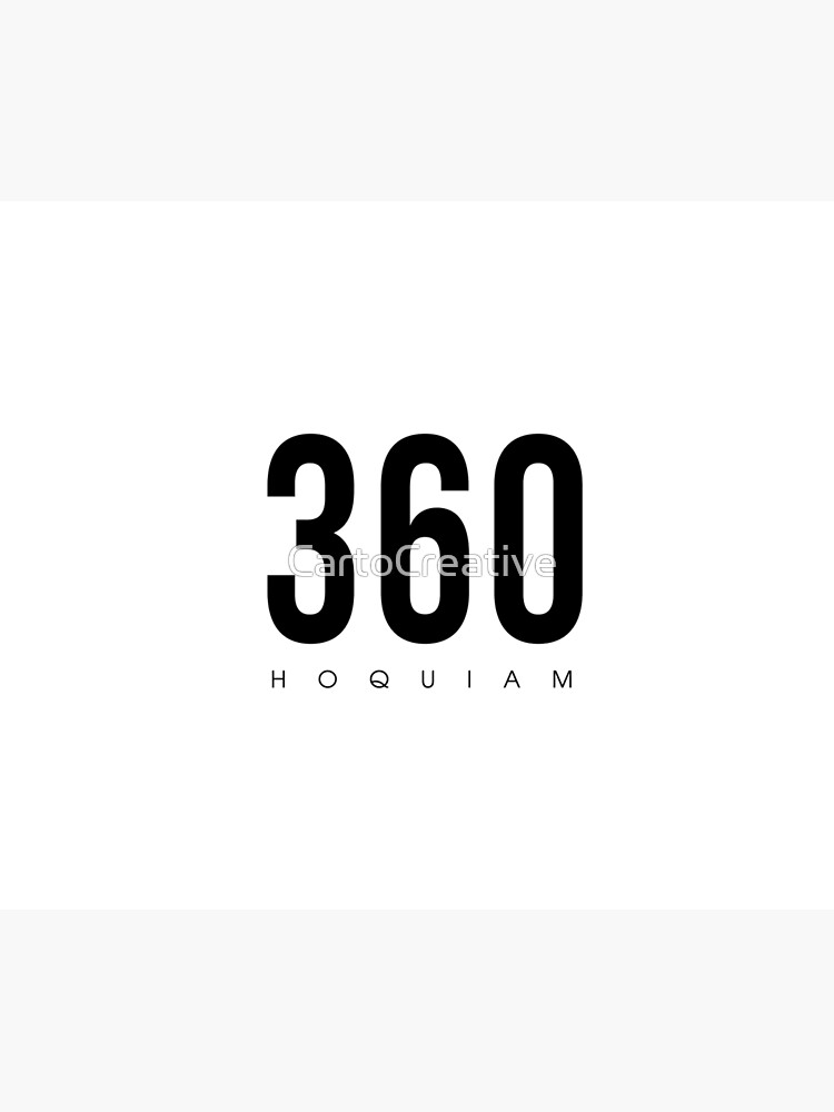 "Hoquiam, WA 360 Area Code" Poster for Sale by CartoCreative Redbubble