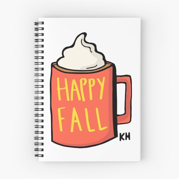 Item preview, Happy Fall // Drink Coffee Hot Coco Tea // Fall Autumn Illustration // Colorful  designed and sold by kholowell.