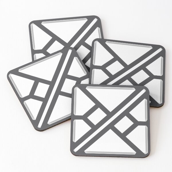 Item preview, Black "cobogó" square pattern - no glow - version one designed and sold by wagnerps.