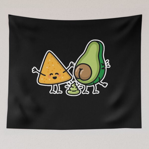 Item preview, Funny Avocado turd Tortilla chips guacamole shit vegan designed and sold by LaundryFactory.