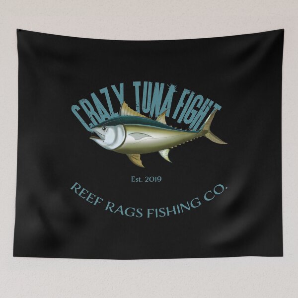 Item preview, Crazy Tuna Fight Deep Sea Saltwater Fishing graphic designed and sold by tronictees.