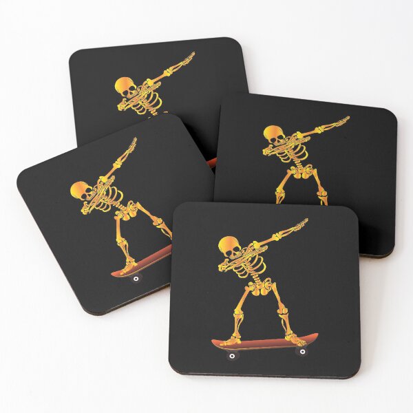 Item preview, Funny Dabbing Halloween Skeleton On A Skateboard graphic designed and sold by tronictees.