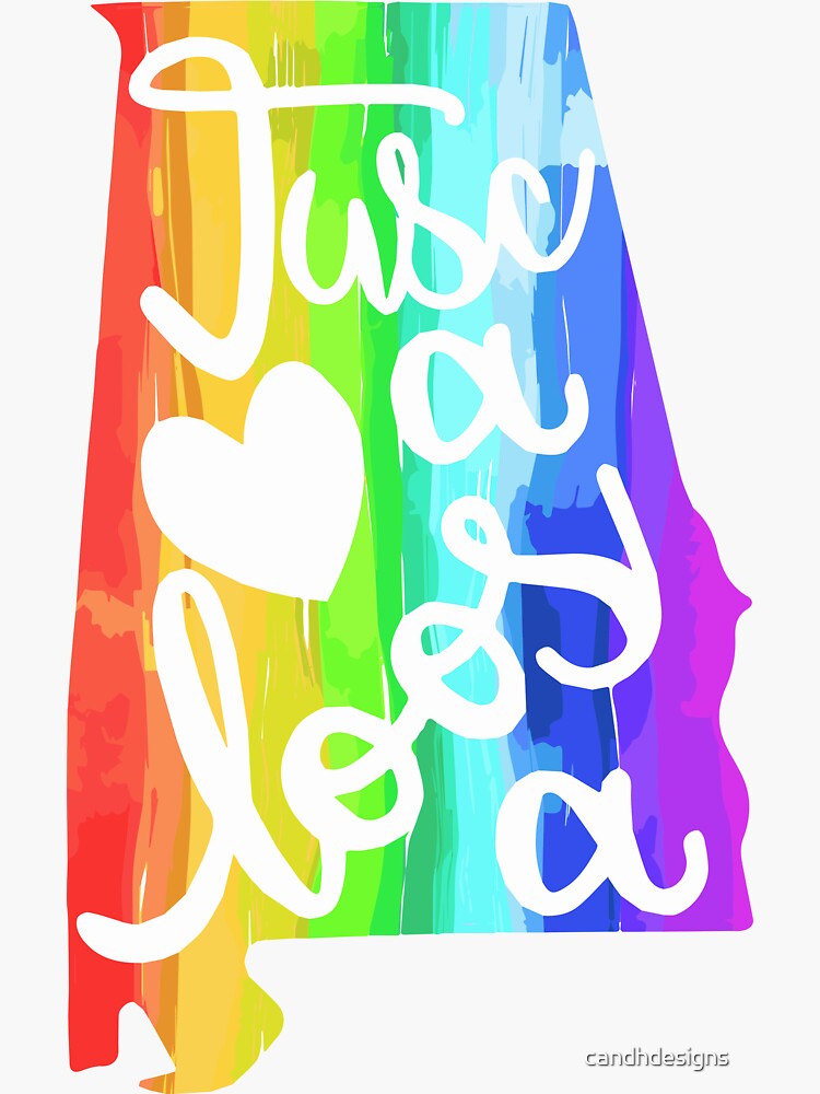 Tuscaloosa Alabama Map Rainbow Sticker By Candhdesigns Redbubble 3878