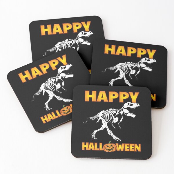 Item preview, Funny Happy Halloween T-Rex Skeleton design designed and sold by tronictees.