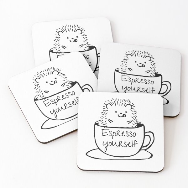 Item preview, Espresso Yourself Hedgehog designed and sold by CELLAR-D00R.