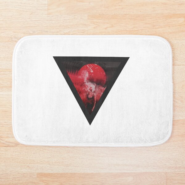Ghost in White Bath Mat