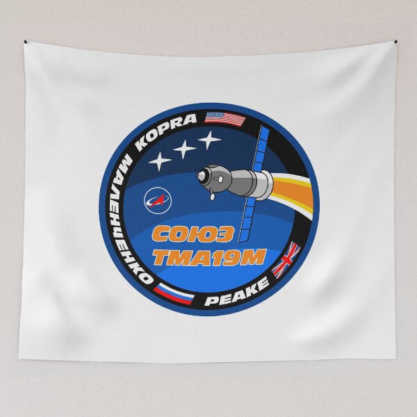 Item preview, Soyuz TMA-19M Patch con Kim Kopra y Tim Peake designed and sold by Nikki SpaceStuffPlus.