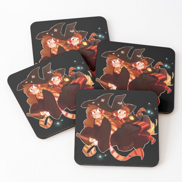 Item preview, Little Witch Twins designed and sold by Elentori.