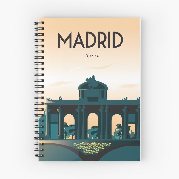 Artikelvorschau, Madrid Reiseposter, Wandkunst, Dekoration entworfen und verkauft von Arctic frame studio.