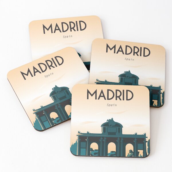 Item preview, Madrid Travel poster wall art decoration designed and sold by Arctic frame studio.